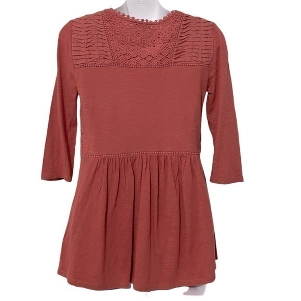 Anthropologie Meadow Rue Peach Colored Top Size XS - Picture 2 of 6